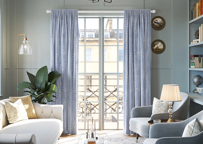 Willow Field, Indigo - Made to Measure Curtains - Image 3